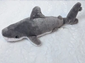 2015 The Petting Zoo Shark Plush Stuffed Animal Toy Gray 16" - Picture 1 of 4