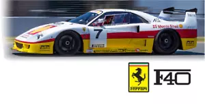 1:10 RC Clear Lexan Body Shell Ferrari F40 with Monte Shell decals. - Picture 1 of 12
