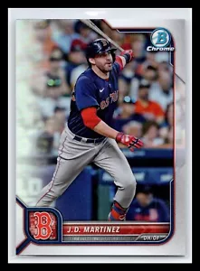 2022 Bowman Chrome #98 J.D. Martinez #/499 Refractor Variation Red Sox - Picture 1 of 2