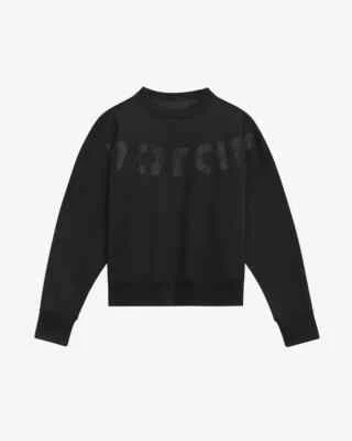 NEW, Isabel Marant Etoile Houston sweatshirt in Black SZ 38 #T015 - Image 1 of 4