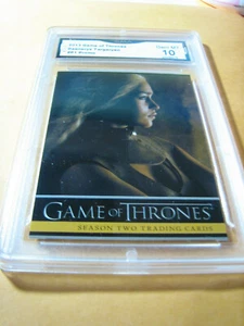 DAENERYS TARGARYEN 2013 GAME OF THRONES SEASON 2 PROMO # P1 GRADED 10 L@@@K - Picture 1 of 2