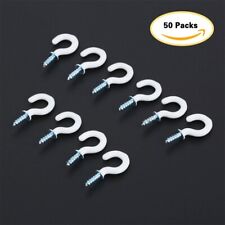 50/100Pcs 0.94" Strong Durable Vinyl Coated Ceiling Hooks Space-saving Household
