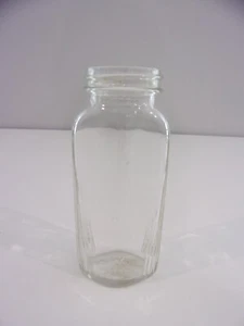 Small Vintage Clear Glass Bottle With Screw Top (Missing Cap) - Picture 1 of 9