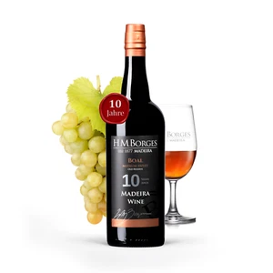 HM Borges, Madeira Wein, 10 Years, medium sweet, boal, 0,75l - Bild 1 von 5