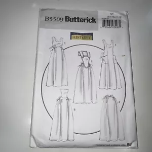 BUTTERICK 5509 Sizes S-M-L Historical Full-Length & Waist Aprons UNUSED - Picture 1 of 4