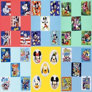 30 Mickey Mouse Assorted - Large Stickers - Donald Duck, Pluto, Minnie - Disney - Picture 1 of 7