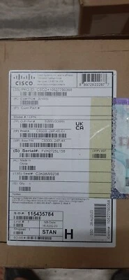 New Open box Cisco C9300L-24P-4X-E  Switch Serial  FVH2725L158 having 4*10g SFP+ - Image 1 of 4