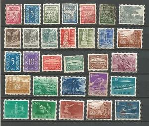 Indonésie 30 timbres non oblitérés & oblitérés /T7941 - Picture 1 of 1