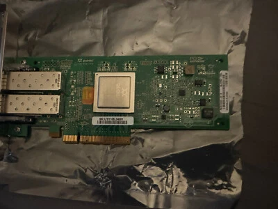 QLogic QLE2562 8GB Dual Port Fibre Channel HBA Low Profile w/ (2) 8Gb SFPs Dell - Image 1 of 3