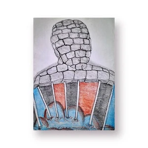 ALVARO ALMAGUER. Drawing. Contemporary art. Cuban Art. Collectable. Crayola. - Picture 1 of 7