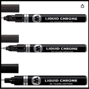 Molotow Liquid Chrome Marker Set - 1mm, 2mm and 4mm - Picture 1 of 4