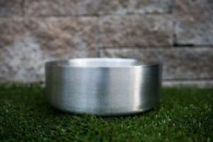 2-Pack-64OZ Double Wall Stainless Steel Non-Skid High Quality Pet Bowl By AMGT - Picture 1 of 4