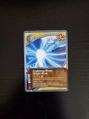 Naruto CCG Tournament Pack 2 - Lightning Blade Single Slash - J-699 - LP - Image 1 of 2