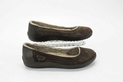 Zapato Crocs Mujer Berryessa Talla 7.5M Marrón Forrado Ballet Plano Usado xq Foto 1 de 4