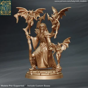 Warlock and Succubi/TTRPG/Wargaming/Dungeons and Dragons/Labyrinth Miniatures - Foto 1 di 2