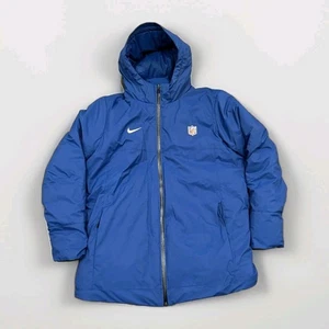 Nike NFL Team Issue Down Hooded Parka Jacket Blue Size XL DC3054-431 - Picture 1 of 7