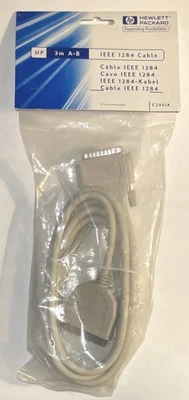 HP C2951A IEEE 1284 Cable A-B DB 25 Centronics 36 Parallel New 3m - Image 1 of 3