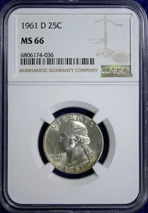 1961-D Washington Quarter Dollar NGC 66  (2532272) - Picture 1 of 4