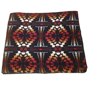 Pendleton Legend Lake Blanket King Size 110"x90" Navy Aztec Sherpa Fleece Winter - Picture 1 of 6