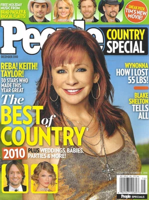 People Country Special Magazine Reba McEntire Wynonna Judd Blake Shelton 2010 - Image 1 of 2