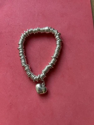 Genuine Links Of London Sweetie Bracelet with Heart Charm Sterling Silver - Image 1 of 4