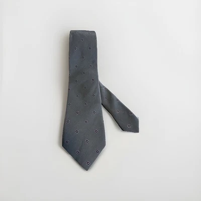 Галстук Pierre Balmain 100% шелк, серый, ручной работы в Италии - Изображение 1 из 3