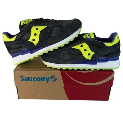 Zapatos Saucony Shadow Originales para Mujer Negro Amarillo Neón Púrpura Talla 9 Foto 1 de 4