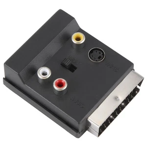 3X(Newest Switchable Scart Male to Female S-Video 3 Audio Adapter7145 - Picture 1 of 9