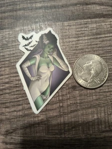 The Bride of Frankenstein Sticker Horror Universal Monsters Sexy Poise Funny New - Picture 1 of 3