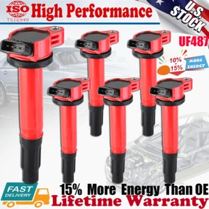 Set of 6 High Performance Ignition Coil For 2007-2015 Toyota Sienna 3.5L UF487 - Picture 1 of 12