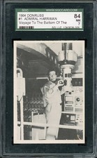 1964 Donruss Voyage To The Bottom of The Sea #1 Admiral Harriman SGC 7