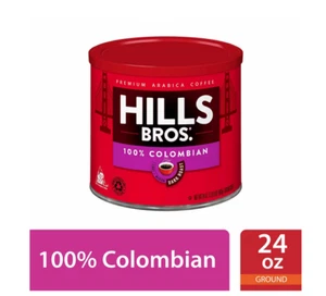 Hills Bros. Coffee 100% caffè macinato colombiano, tostatura scura, 24 oz - Foto 1 di 10