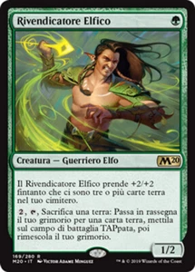 MTG ELVISH RECLAIMER FOIL ITALIAN EXC - RIVENDICATORE ELFICO - M20 - MAGIC - Picture 1 of 1