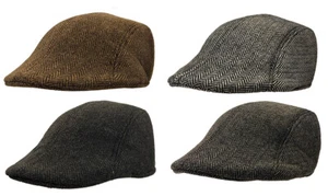 Kids IVY Solid Newsboy Duckbill Cabbie Children Boy Girl Black Warm Cap Hat - Picture 1 of 12