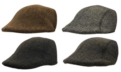 Niños IVY Sólido Newsboy Pico de Pato Cabbie Niños Niño Niña Negro Cálido Gorra Sombrero Foto 1 de 4