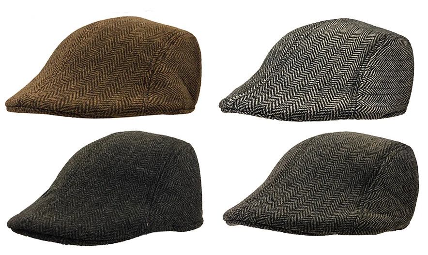 Kids IVY Solid Newsboy Duckbill Cabbie Children Boy Girl Black Warm Cap Hat - Image 1 of 4