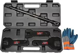 All-in-One Pneumatic Fan Clutch Wrench Kit with Blow-Molded Case - 32mm to 2'' - Bild 1 von 8
