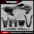 Custom MX Grafikkit: Husqvarna Motocross Grafik TC85 BLOCK GRAU-BLK