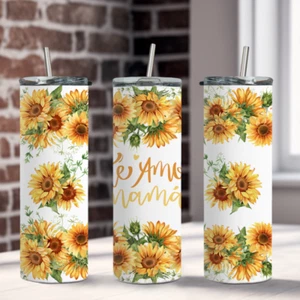 Mama Sonnenblume 20 Oz Edelstahl Heiß und Kalt Becher - Bild 1 von 4