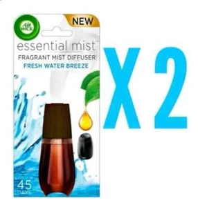 Air Wick Essential Oils Diffuser Mist Refill, Fresh Water Breeze. (2 Pack) New - Picture 1 of 2