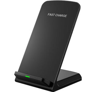 Qi Wireless Charger for IPhone X/ Samsung S10 S9 Note7 Fast Charging Dock Holder