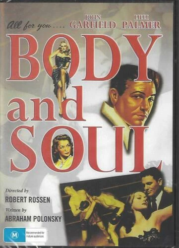 Body and Soul DVD John Garfield Lilli Palmer Brand New and Sealed Australian  - image 1 of 1