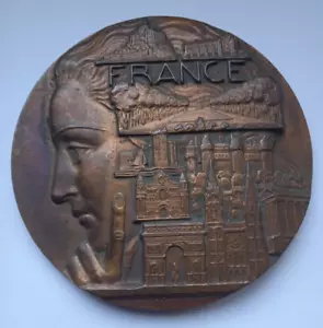 MEDALLA DE ARTE TURÍSTICO MONUMENTOS DE FRANCIA 80mm por TURÍN - Imagen 1 de 3