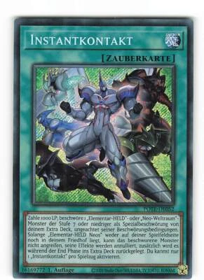 Yugioh INSTANTKONTAKT , pote-de052 Secret Rare deutsch Near Mint 1. Auflage - Bild 1 von 2