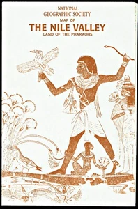 1965-5 May Vintage The NILE VALLEY EGYPT  National Geographic Map School (949) - Picture 1 of 4