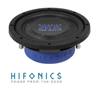HIFONICS ZST8D4 20 cm (8") flacher Subwoofer ZEUS Woofer 500 Watt - Bild 1 von 4