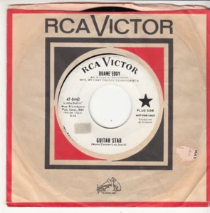 DUANE EDDY - GUITAR STAR/THE IGUANA - PROMO RCA VICTOR RECORDS 45 - Picture 1 of 2