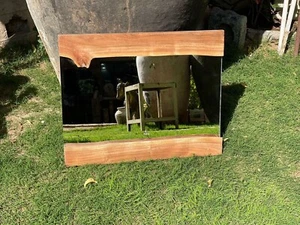 Live Edge acacia wood mirror frame with mirror, wooden mirror frame for home, - Picture 1 of 6