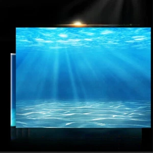 Fish Tank Deep Sea Background Sticker Ocean Landscaping Picture Poster - Picture 1 of 19