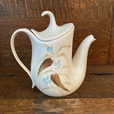 Tetera cafetera de colección Red Wing Pottery cosecha aleatoria 4 tazas con tapa hecha en EE. UU. Foto 1 de 4